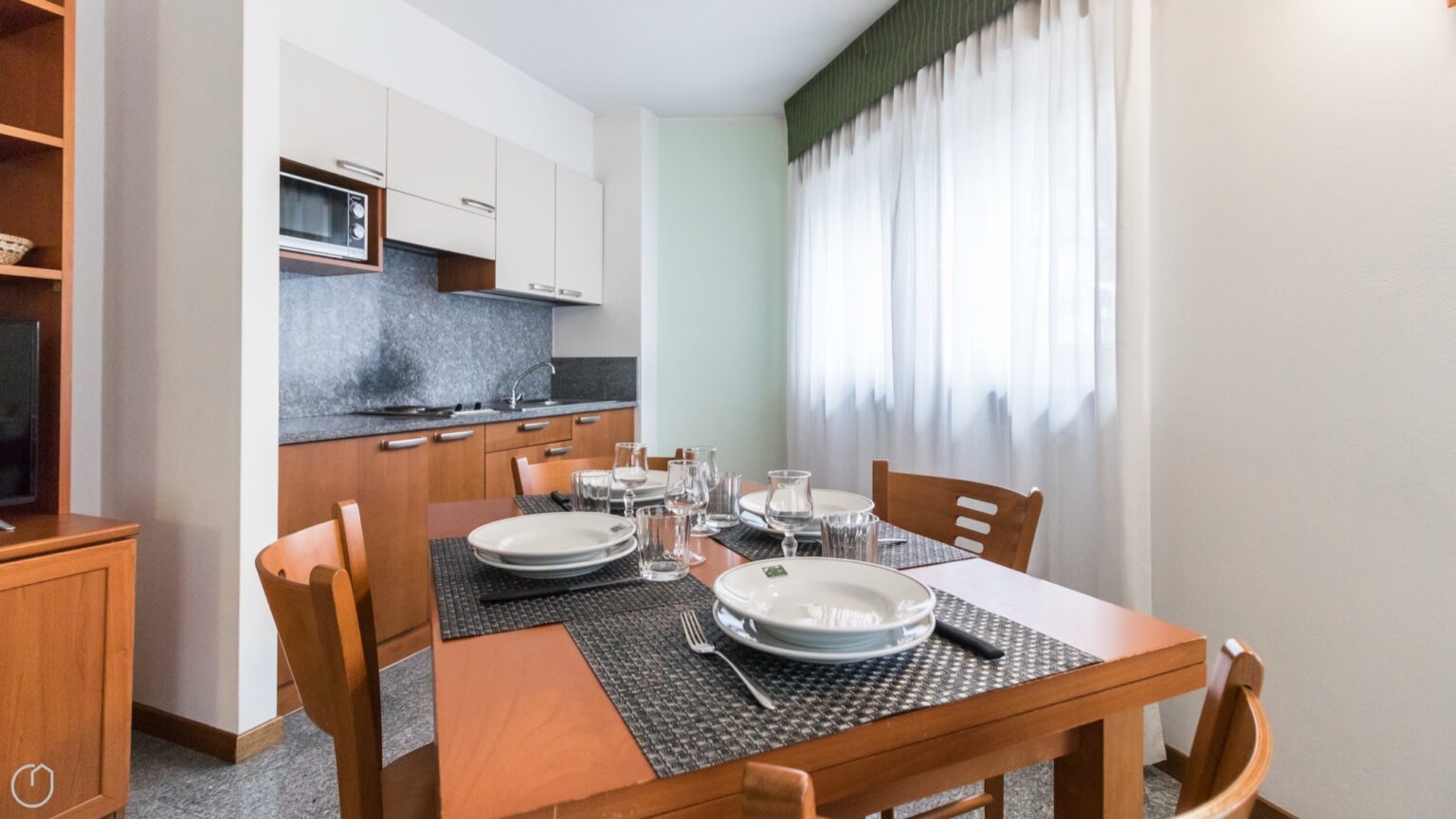 appartamento bilocale comfort in Valmalenco - zona giorno con cucina