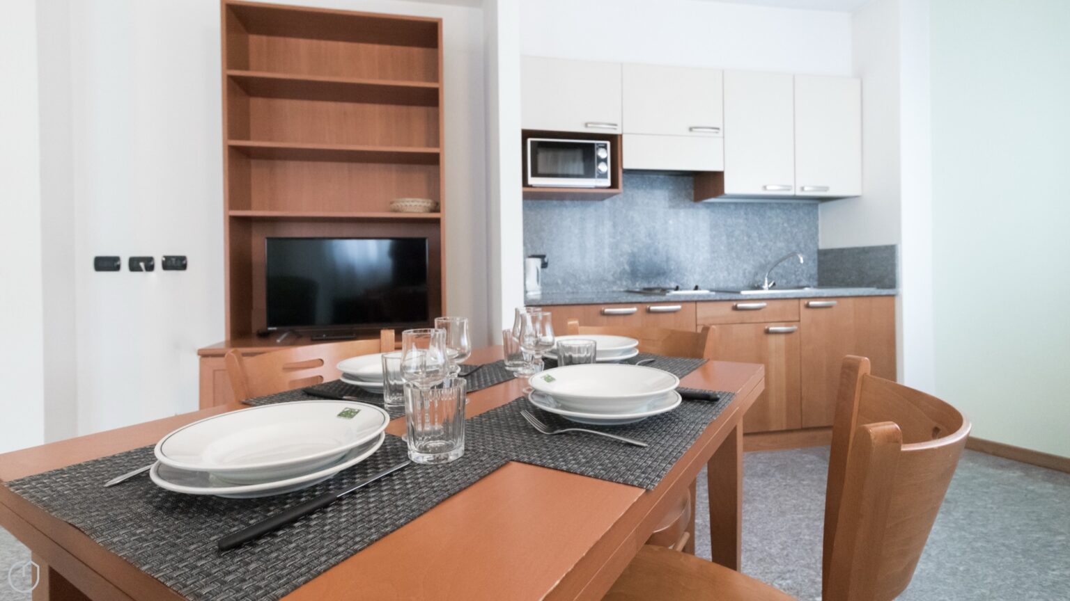 appartamento bilocale comfort in Valmalenco - soggiorno con cucina