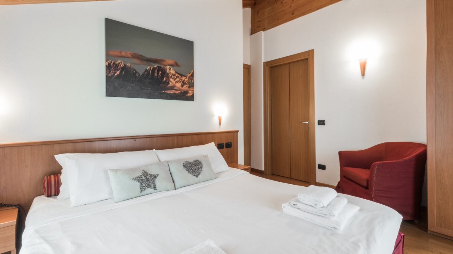 bilocale deluxe in Valmalenco - stanza matrimoniale