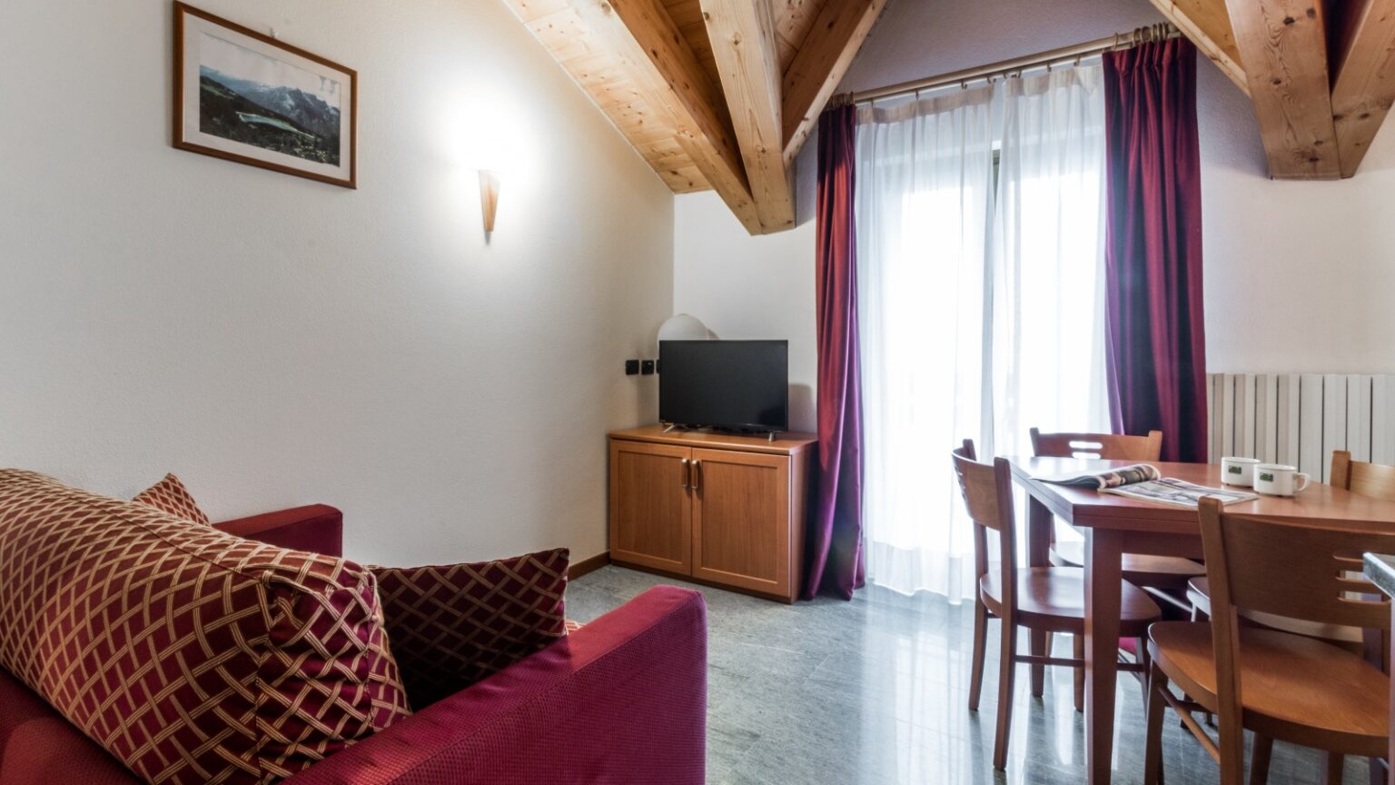 bilocale deluxe in Valmalenco - zona giorno