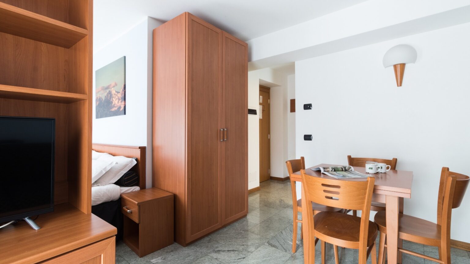 monolocale comfort in Valmalenco - zona giorno