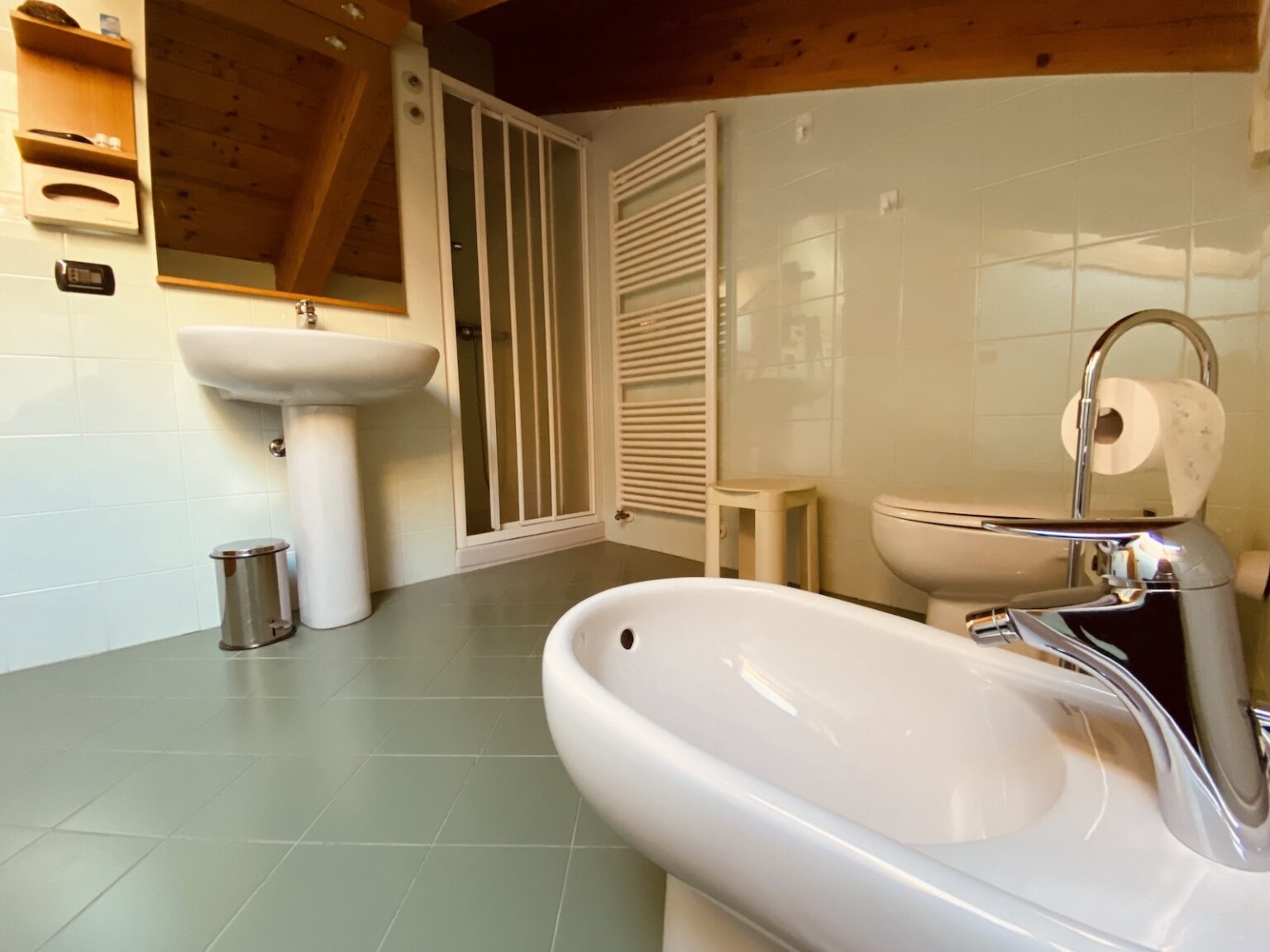 appartamento deluxe in Valmalenco - bagno con doccia