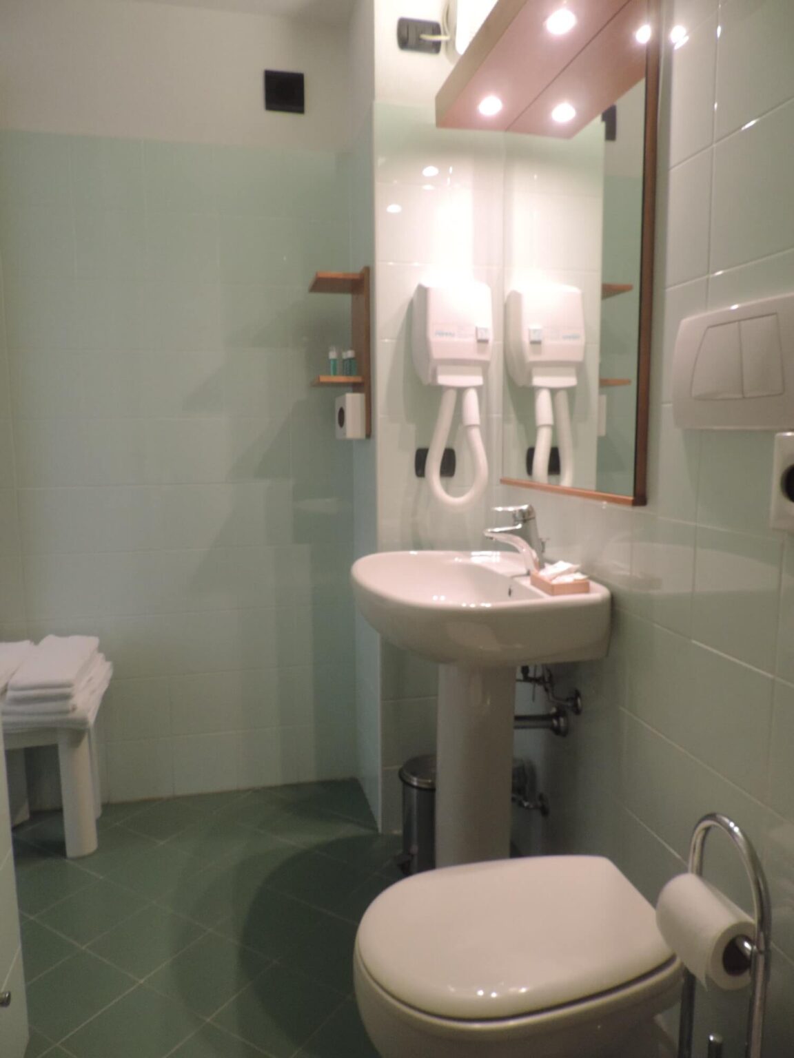 bagno del monolocale in Valmalenco